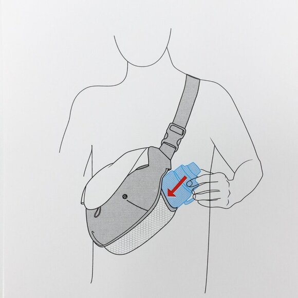 Lululemon Curved Crossbody 3L Pink OS - Picture 12 of 14